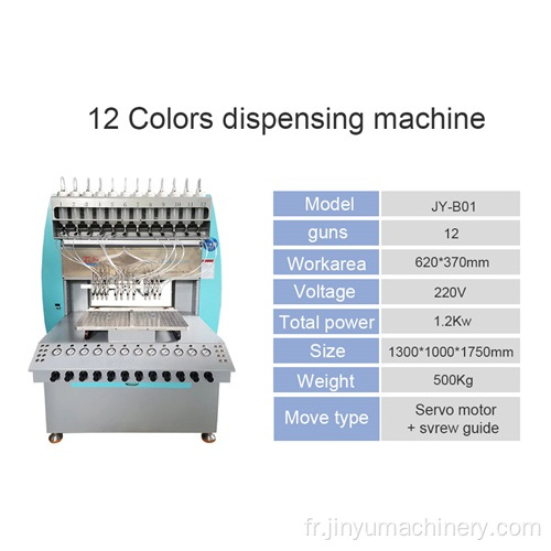 Machine automatique de distribution de colle 12 couleurs
